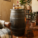 whiskey barrel furniture ideas